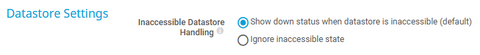 Datastore Settings Datastore Settings